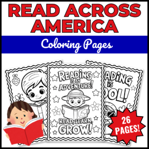 Read Across America Day & Week Coloring Pages