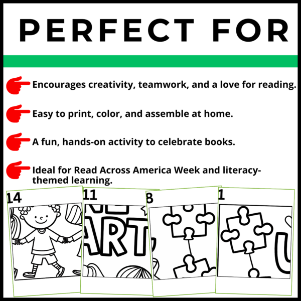 Autism Awareness Month Coloring Pages Collaborative Poster Bulletin Board set 4 - Image 2