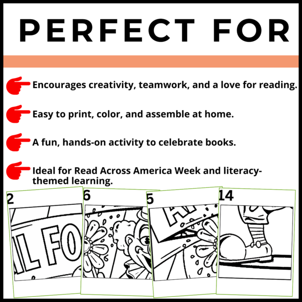 April Fools' Day Collaborative Poster Art Coloring Pages | Bulletin Board set 4 - Image 2