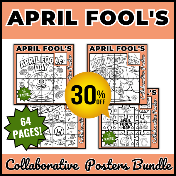 April Fool's Activity Bundle: Coloring Pages, Crafts, and More! - Image 4