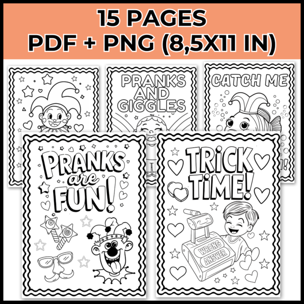 April Fools' Day Coloring Pages-Coloring Sheets | April Coloring Pages - Image 2
