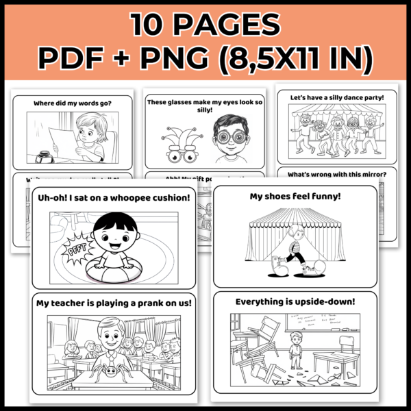 April Fool's Emergent Reader - Spring April Fool's Mini-Book for Early Readers - Image 2