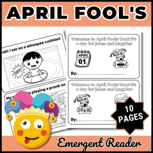 April Fool's Emergent Reader - Spring April Fool's Mini-Book for Early Readers