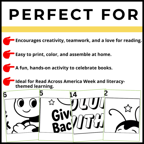 April National Volunteer Month Collaborative Coloring Poster Bulletin Board Set1 - Image 3