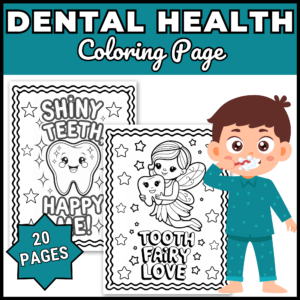 Dental Health Month Coloring Pages | October Dental Health Coloring Sheets