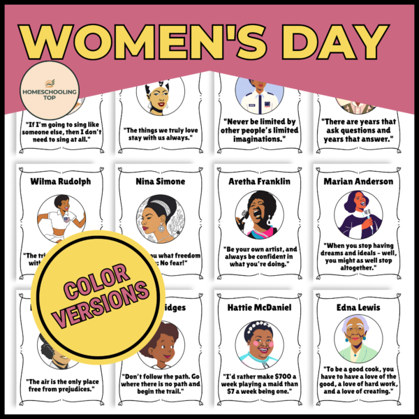 International Women's Day Quotes Posters | Black & White & Color Versions - Image 2
