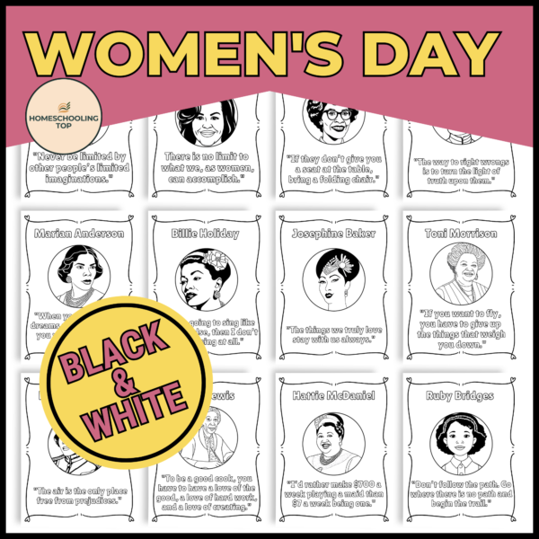 International Women's Day Quotes Posters | Black & White & Color Versions - Image 3