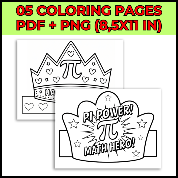 March Pi Day Hat & Crown Crafts - Headband Craft - Image 2