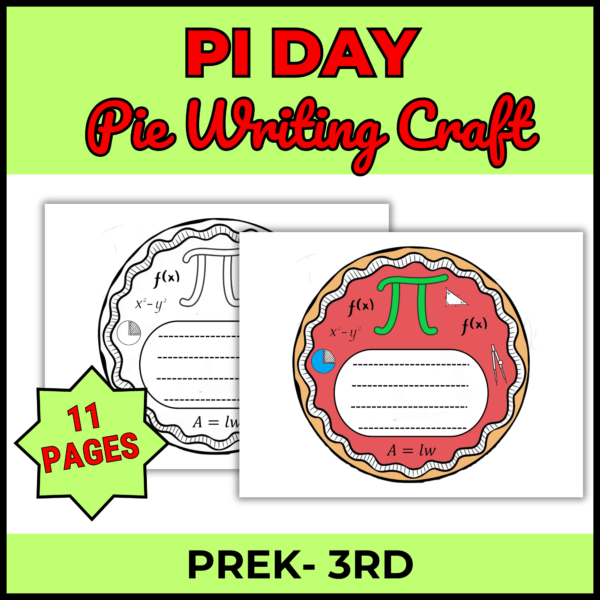 Pi Day Activity Bundle: Coloring Pages, Reading Comprehension, Craft & More! - Image 2