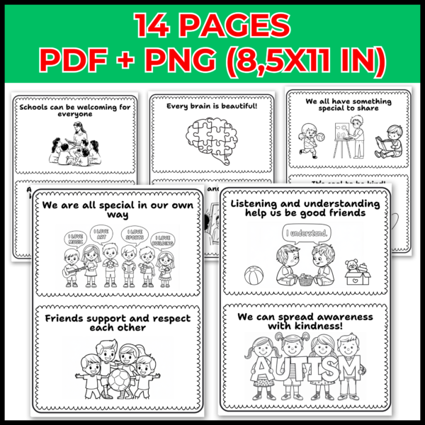 National Autism Awareness Month Emergent Reader - Image 2