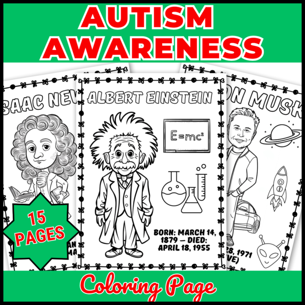 April National Autism Awareness Month Activity Reading and Crafts Bundle - Image 2