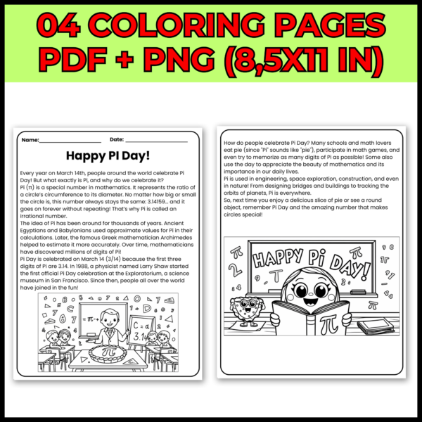 March Pi Day Reading Comprehension Passage & Questions - Image 2