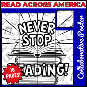 Read Across America Day: Collaborative Poster & Coloring Pages set 2
