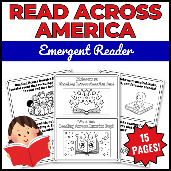 March Reading Across America Day Mega Bundle: Coloring Pages, Craft, and More! - Image 5
