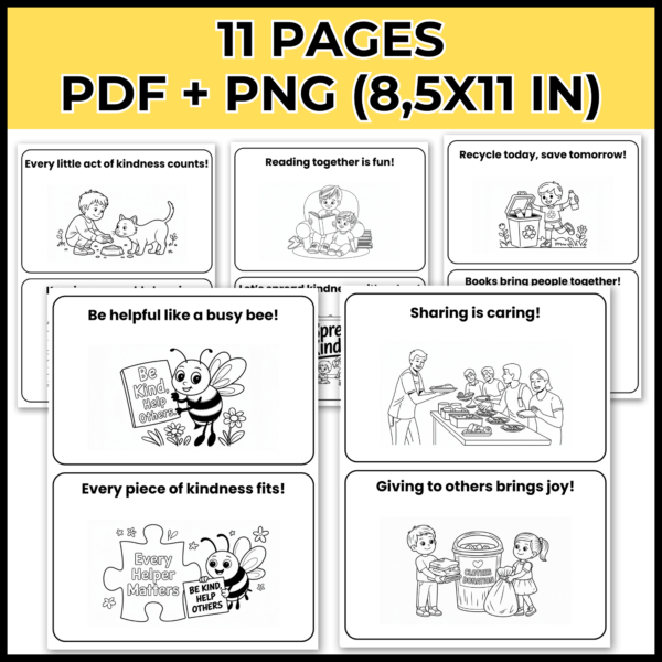 April National Volunteer Month Mini-Book for Emergent Readers - Image 2