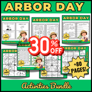 Arbor Day Activities Bundle | Reading, Crafts, Posters, Word Search & More