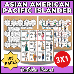 Asian American & Pacific Islander Heritage Month Bulletin Board/Poster/Biography