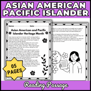 Asian American Pacific Islander Heritage Month Reading Passage | May Activities