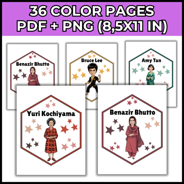 Asian American & Pacific Islander Heritage Month Bulletin Board/Poster/Biography - Image 3