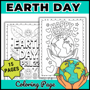 Earth Day Coloring Pages | April 22 Activities for Kids | Spring Activities