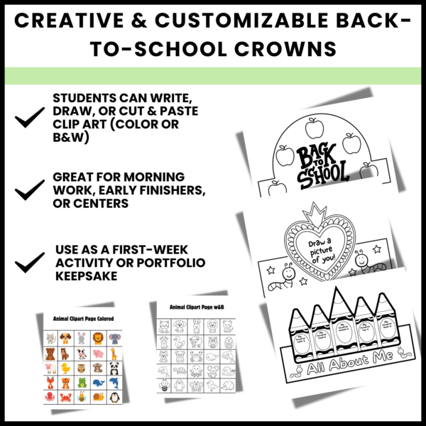 All About Me Crown Hat | Back to School Activity for Kids - Image 3