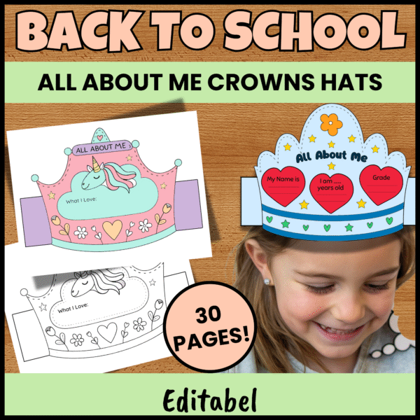 All About Me Crown Hat | Back to School Activity for Kids