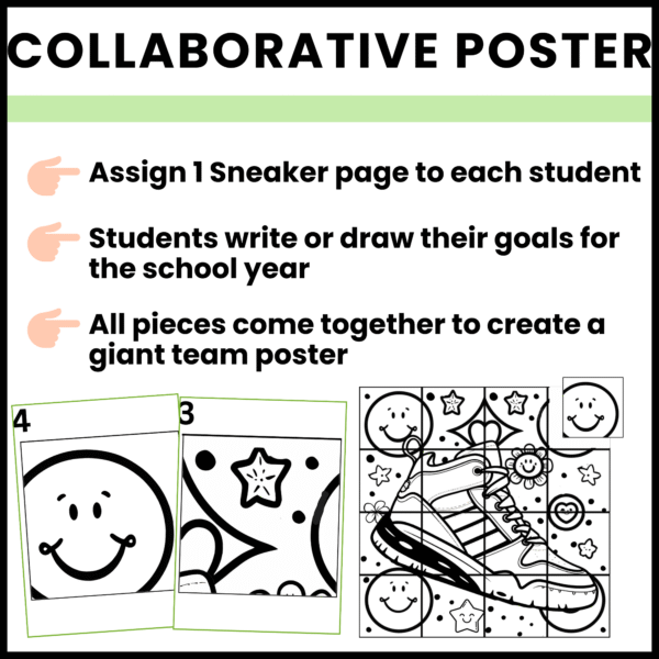 all about me sneaker | worksheets, writing prompt | poster ,bulletin board - Image 3